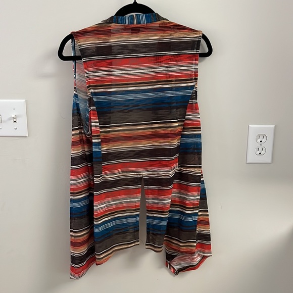 Rock & Roll Large colorful, sleeveless, lightweight cardigan - Picture 3 of 3